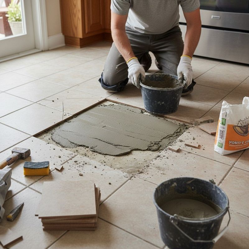 Local Interior Tile Replacement pros at work